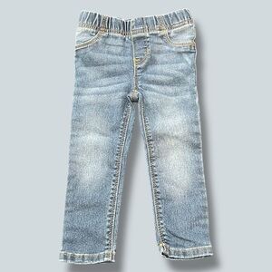 Old Navy Light Wash Jeggings Toddler Girl & Boy size 2T, elastic waistband